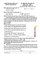Đề giữa học kì 1 Toán 9 năm 2025 – 2026 trường THCS Đền Lừ – Hà Nội