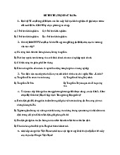 Đề thi thật môn Lịch sử Đảng | Đại học Nội Vụ Hà Nội