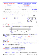 Bộ đề tham khảo ôn tập học kỳ 1 môn Toán 12 năm học 2025 – 2026