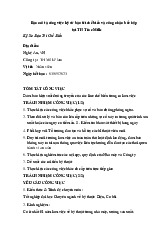 Bản mô tả công việc kỹ sư bảo trì chế biến và công nhân bốc hộp tại TH True Milk môn Quản trị nhân lực  | Học viện Nông nghiệp Việt Nam