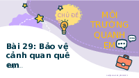 Giáo án điện tử Hoạt động trải nghiệm 2 Chủ đề 9 Cánh diều: Môi trường quanh em