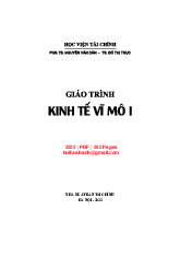Giáo Trình Kinh Tế Vĩ Mô I (NXB Tài Chính 2022) - Nguyễn Văn Dần 292 Trang (1)