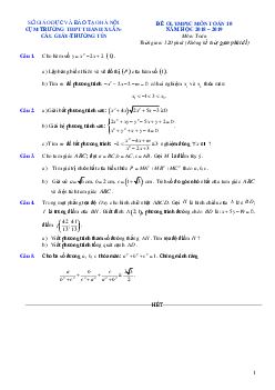 Đề Olympic Toán 10 năm 2019 cụm THPT Thanh Xuân & Cầu Giấy & Thường Tín – Hà Nội