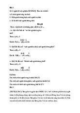 Bài tập chương 1 - Thống kê ứng dụng | Trường Đại học Kinh tế – Luật