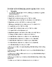 Đề cương môn Tổng quan du lịch - Trường Đại học lao động -  xã hội.