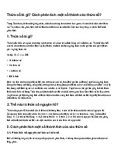 Thừa số là gì? Cách phân tích một số thành các thừa số?