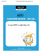 Từ vựng tiếng Việt cho kỳ thi TOEIC - Tài liệu ôn tập 600 từ môn English Studies| Trường Đại học Thăng Long