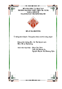 Đề án Marketing - Trường Đại học Kiến trúc Đà Nẵng
