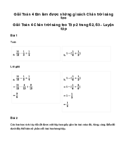Giải Toán lớp 4 Bài 73: Em làm được những gì?| Chân trời sáng tạo