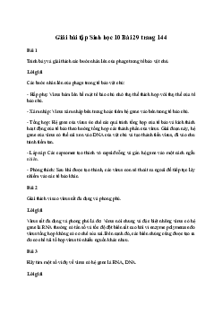 Sinh học 10 Bài 29: Virus sách Chân Trời Sáng Tạo