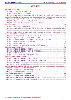 Chuyên đề hàm số lũy thừa, hàm số mũ và hàm số logarit – Nguyễn Trọng