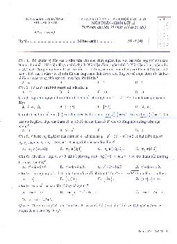 Đề khảo sát lần 1 Toán 12 năm 2021 – 2022 trường THPT Nam Sách – Hải Dương
