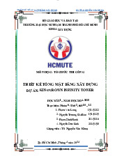 Thiết kế tổng mặt bằng xây dựng dự án: Kingcrown Infinity Tower | Tiểu luận Môn Tổ chức thi công 1 - Đại học Sư phạm Kỹ thuật Thành phố Hồ Chí Minh