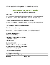 Giáo án dạy thêm môn Ngữ văn 7 Cánh diều