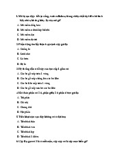 Trắc nghiệm thực vật dược | Đại học Y Dược Thành phố Hồ Chí Minh