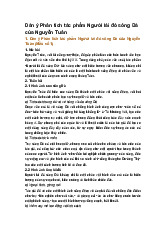 Dàn ý Phân tích tác phẩm Người lái đò sông Đà của Nguyễn Tuân