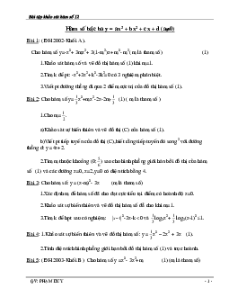 Tuyển chọn bài tập hàm số – Phạm Duy Toán 12