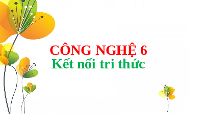Bài 9: Thời trang | Bài giảng PowerPoint Công Nghệ 6 | Kết nối tri thức