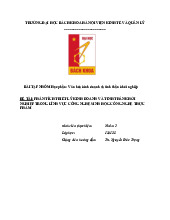 Phân tích triết lý kinh doanh và tinh thần khởi nghiệp trong lĩnh vực công nghệ sinh học-công nghệ thực phẩm | Môn Văn hóa kinh doanh và khởi nghiệp - Đại học Bách Khoa Hà Nội