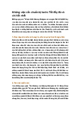 Những việc cần chuẩn bị trước Tết đầy đủ và chi tiết nhất