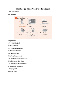 Sách bài tập Tiếng Anh lớp 3 Global Success Fun time 3