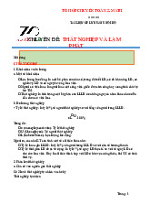 Chuyên đề Thất nghiệp và lạm phát môn Kinh tế vi mô 1 | Học viện Tài chính