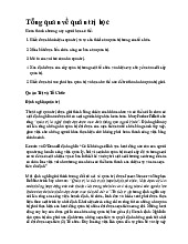 Chương 1 Tổng Quan về Quản Trị Học | Môn Quản trị học đại cương - Đại học Bách Khoa Hà Nội