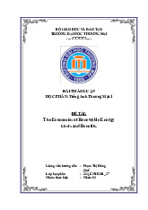 The Economics of Renewable EnergyCosts and Benefits | Bài Thảo Luận Tiếng Anh Thương Mại
