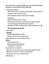 Tự luận thi cuối kì Mô Học- Trường Đại Học Văn Lang