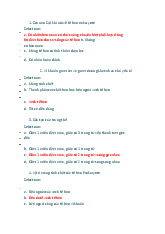 Câu hỏi trắc nghiệm sinh học tế bào | Đại học Nguyễn Tất Thành