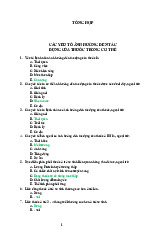 Tổng hợp trắc nghiệm dược lí | Đại học Y khoa Phạm Ngọc Thạch