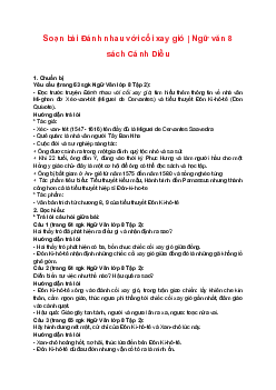 Soạn bài Đánh nhau với cối xay gió | Ngữ văn 8 sách Cánh Diều