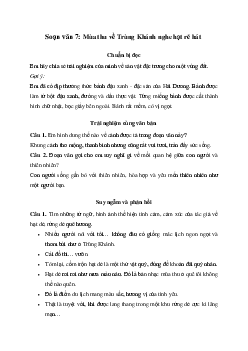 Mùa thu về Trùng Khánh nghe hạt dẻ hát | Soạn văn 7 Chân trời sáng tạo