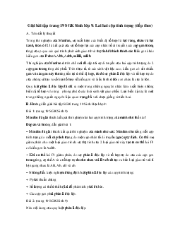 Giải bài tập trang 19 SGK Sinh lớp 9: Lai hai cặp tính trạng (tiếp theo)