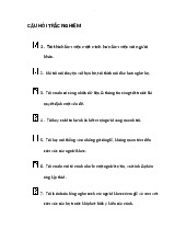 Test 4: Câu Hỏi Trắc Nghiệm về Tính Cách và Ứng Xử môn Luật kinh tế | Trường đại học Mở Hà Nội