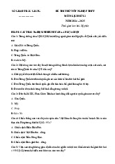 Đề thi thử tốt nghiệp THPT 2025 môn Lịch sử Sở GD&ĐT Bắc Giang