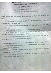 Đề thi cuối kỳ học phần Luật hiến pháp nước ngoài năm 2024 - 2025 | Đại học Luật Thành phố Hồ Chí Minh