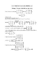 Đề cương môn Toán cao cấp- Trường Đại học bách khoa - Đại học đà nẵng.