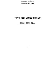 Bài giảng Hình họa Vẽ kỹ thuật: Các Khái niệm Cơ bản và Phép chiếu