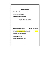 GIAO Trinh Speaking Level 1 - ENG Course Overview and Lessons