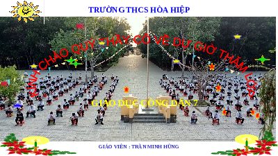 Giáo án điện tử GDCD 7 Bài 6 Cánh diều: Quản lí tiền