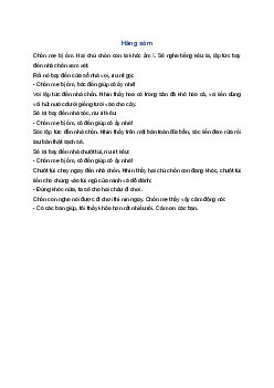 Kể chuyện Hàng xóm | Tiếng việt 1 Cánh Diều