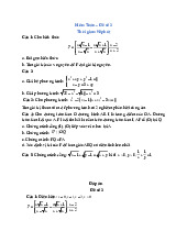 Đề thi khảo sát chất lượng đầu năm môn Toán lớp 10 năm học 2022 - 2023 - Đề số 3
