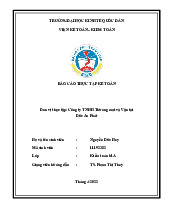BÁO CÁO THỰC TẬP KẾ TOÁN - KHÓA KIỂM TOÁN 61A