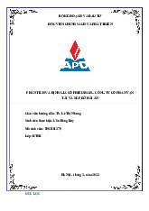 Tiểu luận phân tích và định giá cổ phiếu | Môn kinh tế vĩ mô