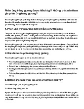 Phản ứng tráng gương được hiểu là gì? Những chất nào tham gia phản ứng tráng gương? | Hoá học 9