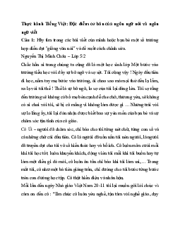 Soạn bài Thực hành Tiếng Việt trang 89 | Ngữ văn 11 Kết nối tri thức