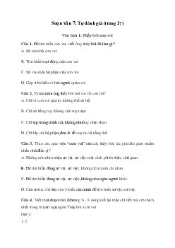 Tự đánh giá: Thầy bói xem voi, Tục ngữ | Soạn văn 7 Cánh diều