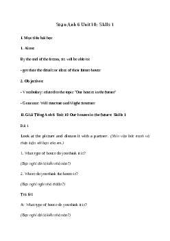 Giải Tiếng Anh 6 Unit 10: Skills 1 | Global Success