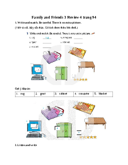 Family and Friends 3 Review 4 trang 94